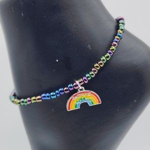 Rainbow anklet